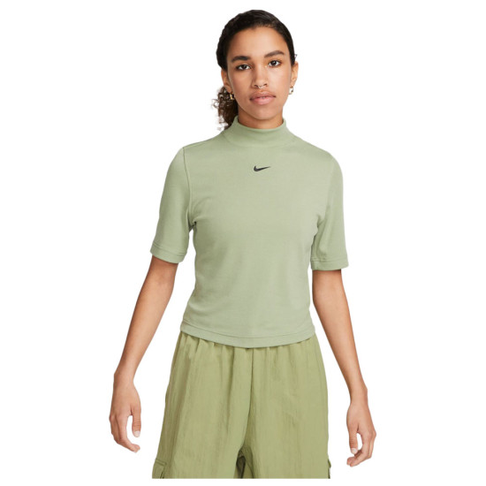 Nike Γυναικεία κοντομάνικη μπλούζα Sportswear Essentials Rib Mock